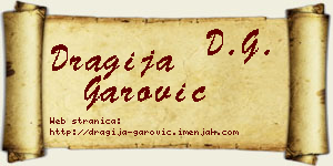 Dragija Garović vizit kartica
